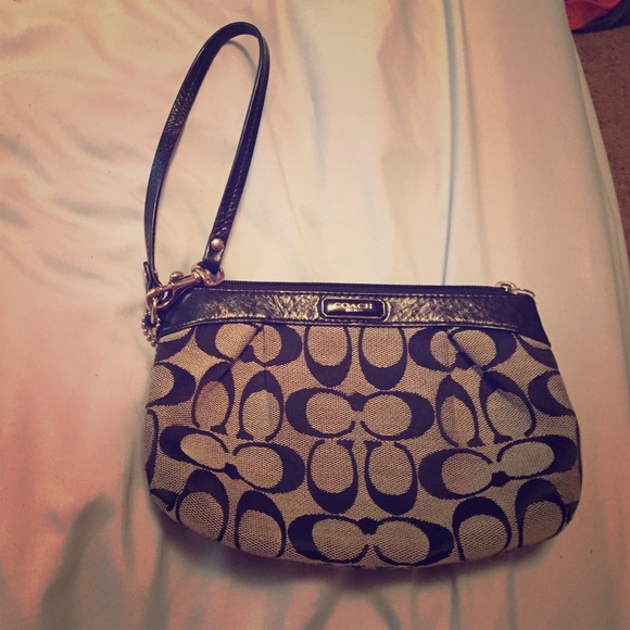 Monogram Coach Wristlet