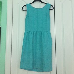 Jcrew sleeveless ruched dress