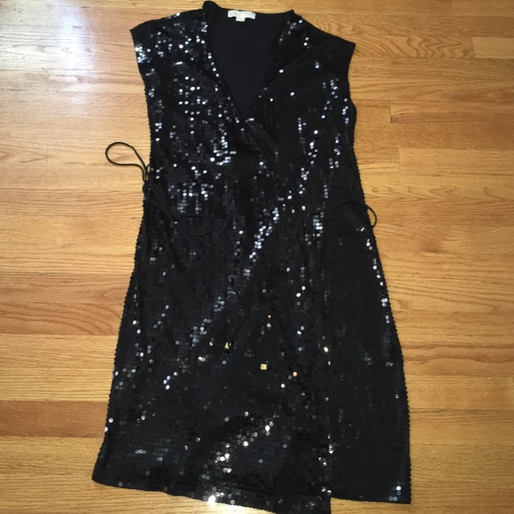 Michael Kors Sequin wrap dress