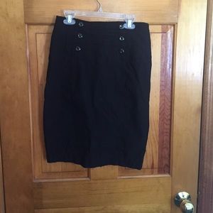 Black pencil skirt