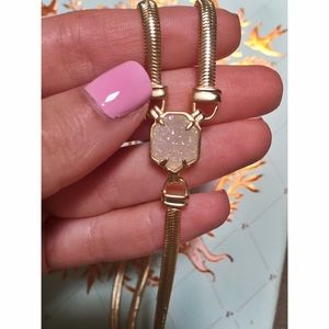 Ks drusy necklace