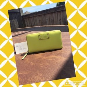 GUC Kate Spade Yellow Neda Wallet