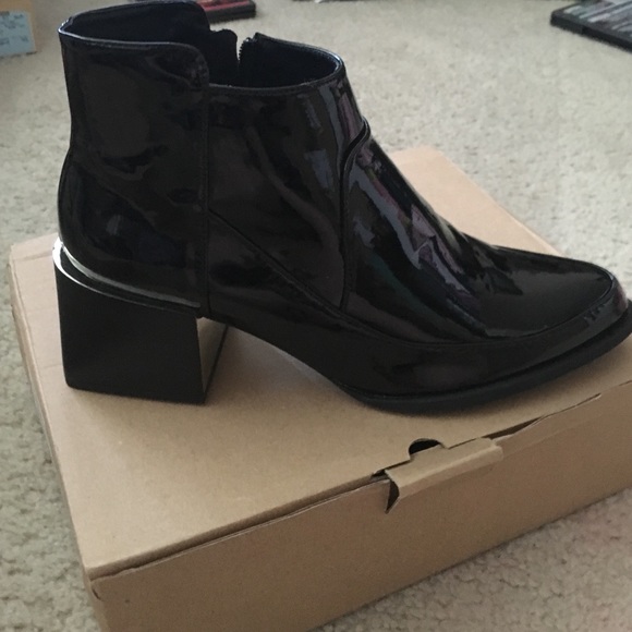 Zara block heel booties