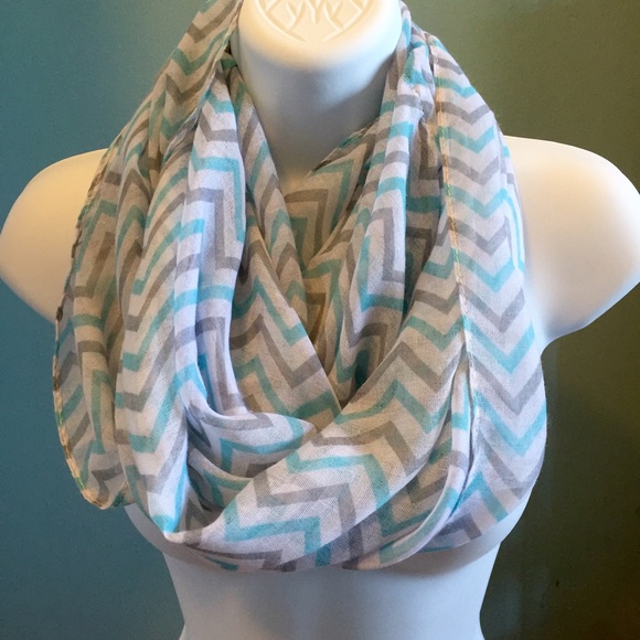 Lightweight Soft Chevron Sheer Infinity Scarf - Picture 1 of 4