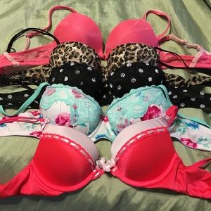 Bundle of 5 Push-up Bras