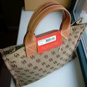 Dooney Anniversary Leather Trim Small Tote LIL1