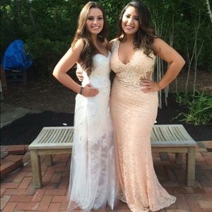 Prom Dress Jovani white size 4