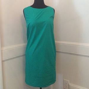 Green dress with elegant back