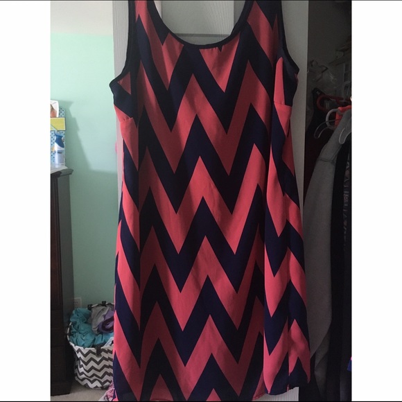 Chevron bow dress