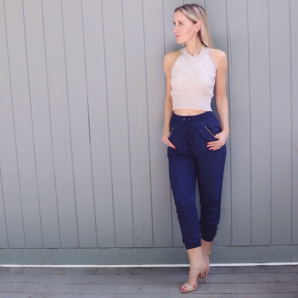 ️Navy Dressy Joggers *Last Item* - Picture 4 of 4