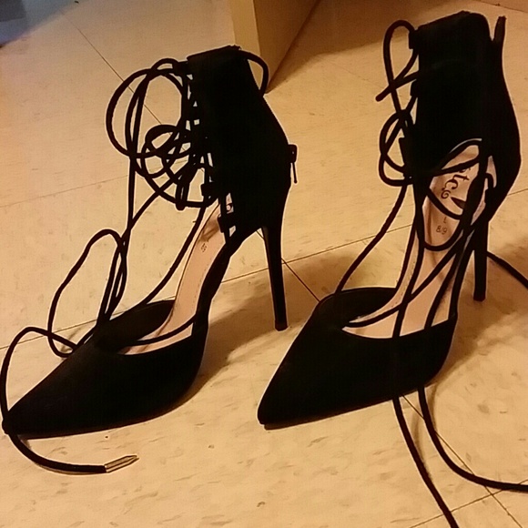 Strappy heels