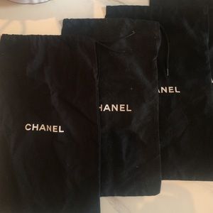 Chanel drawstring shoe bags