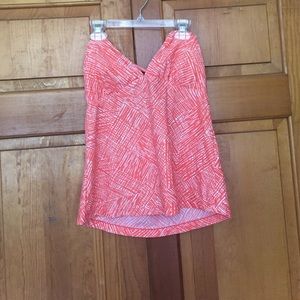 Orange tankini top