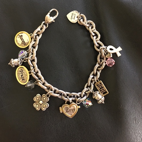 Brighton Breast Cancer Charm Bracelet
