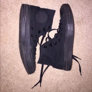All black converse