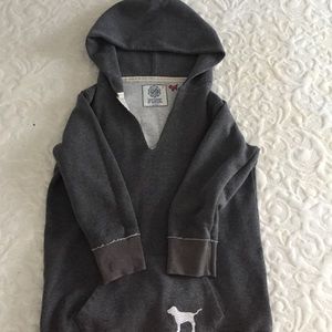 VS PINK Gray 3/4 Sleeve Sweatshirt