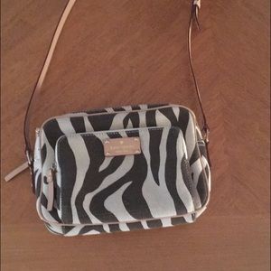 Kate Spade Cross Body Zebra Canvas Print