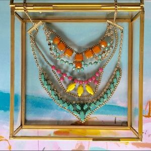 Anthropologie Statement Necklace in Candy Colors