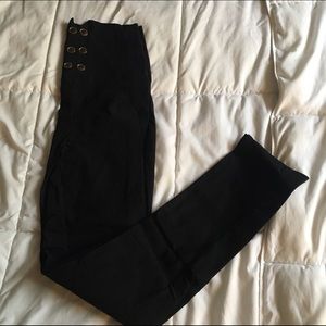 High waisted black dress pants