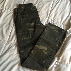 Camo print pants