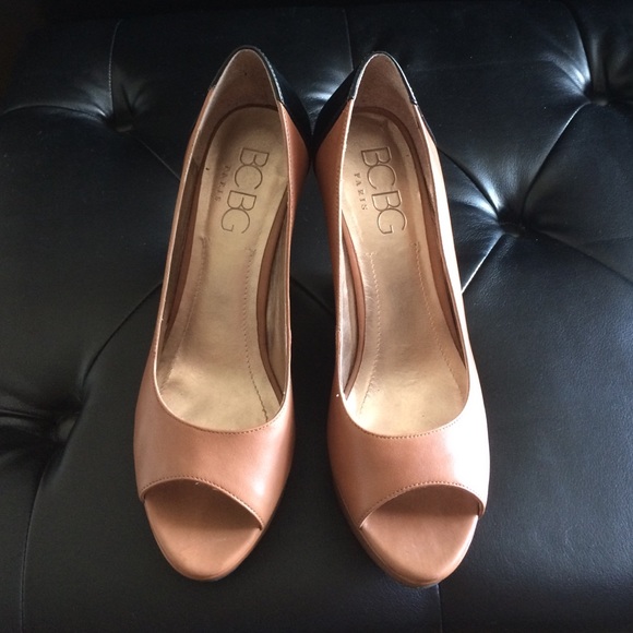 BCBG Paris Open-Toe Wedges