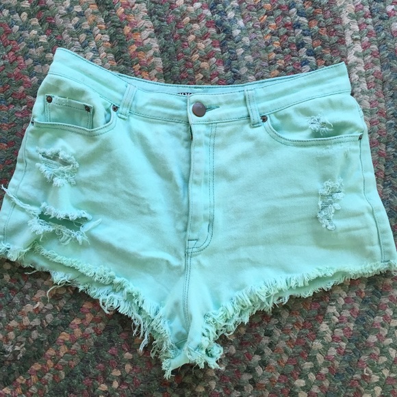 Urban outfitters BDG teal high waisted shorts