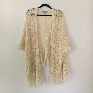 Flying Tomato knit poncho/sweater