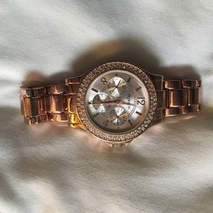 Rose gold watch