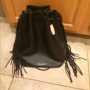 VS Fringe Drawstring Backpack