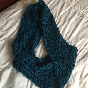 Blue infinity scarf