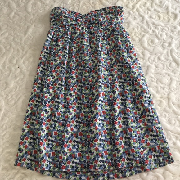 Hollister Floral Strapless Sundress
