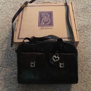 Brighton black leather purse