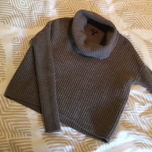 Express Cropped Cowl Neck Sweater