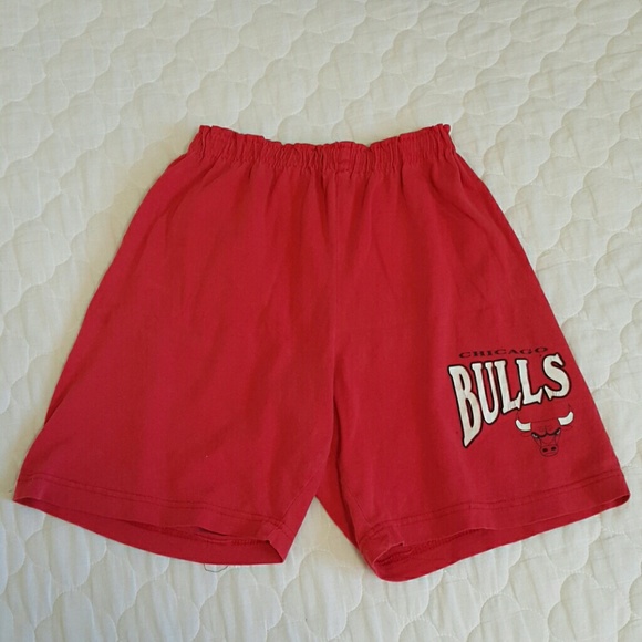 Red Chicago Bulls shorts