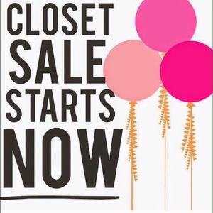 CLOSET CLEAN OUT. Everything needs to go.