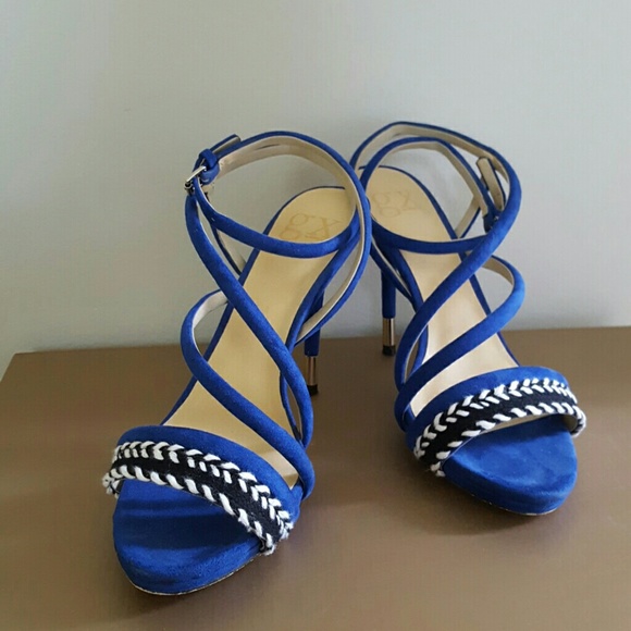 Electric Blue Strappy Sandals