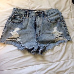 Hollister jean shorts