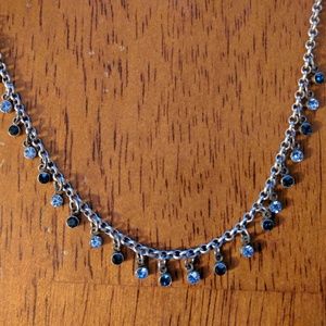 Lia Sophia blue and silver necklace