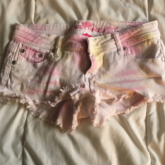 Dip dyed shorts