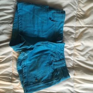 Blue shorts