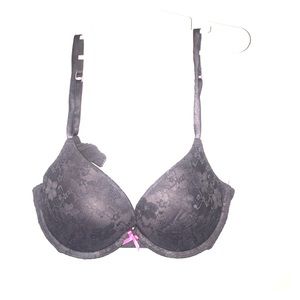 Grey Perfect T-Shirt Push Up Bra