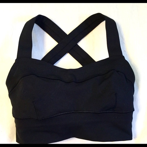 lululemon athletica Tops - LULULEMON BLK WRKOUT/RUNNING TOP XS GREAT COND