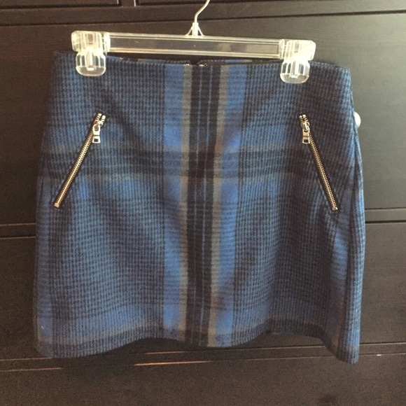 Gap blue plain mini skirt