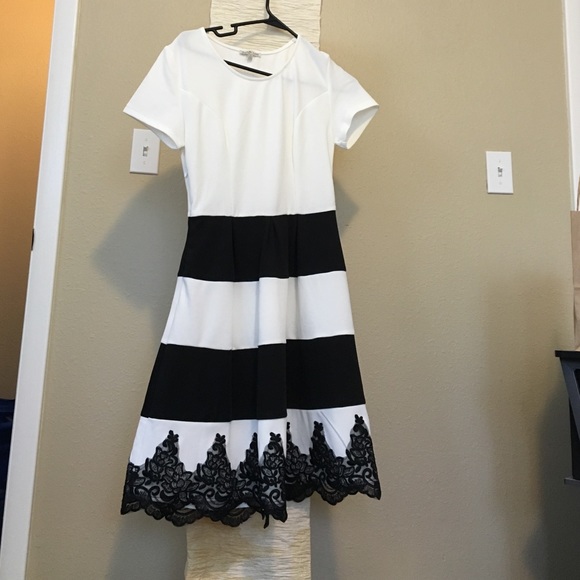 Black & White Skater Dress