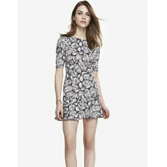 NWT Express snakeskin print scuba dress, size 12