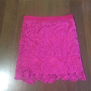 Pink mini skirt