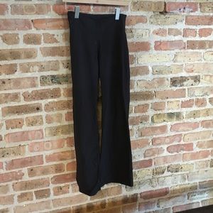 Black athleta wide leg yoga pants