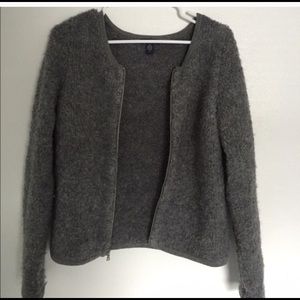 Gap Alpaca Wool Zip Up Cardigan