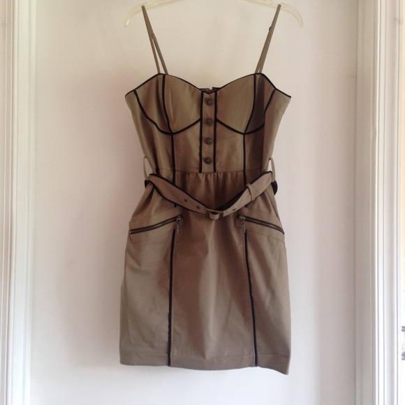 NWOT Forever 21 Twist Collection Tan Dress