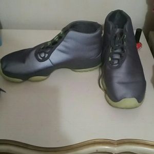 Grey/Venom Future Jordans